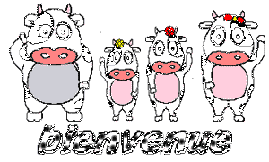 Gif animé bienvenue vaches